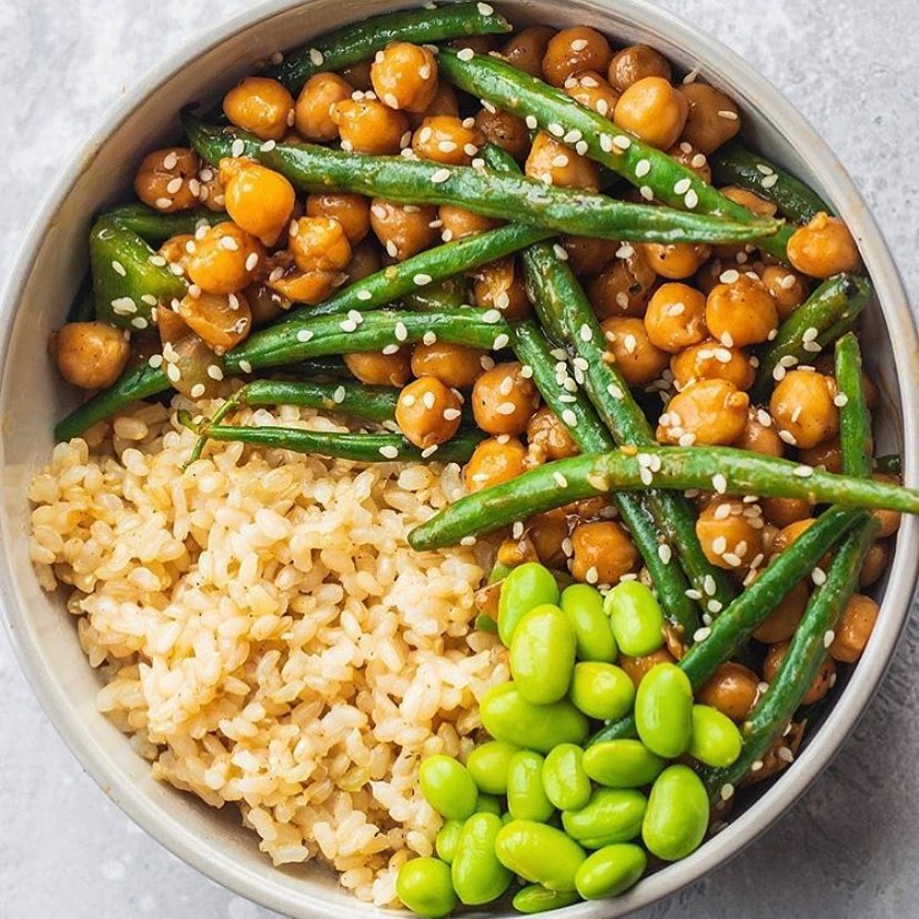 Sweet & Sour Chickpeas and Green Beans