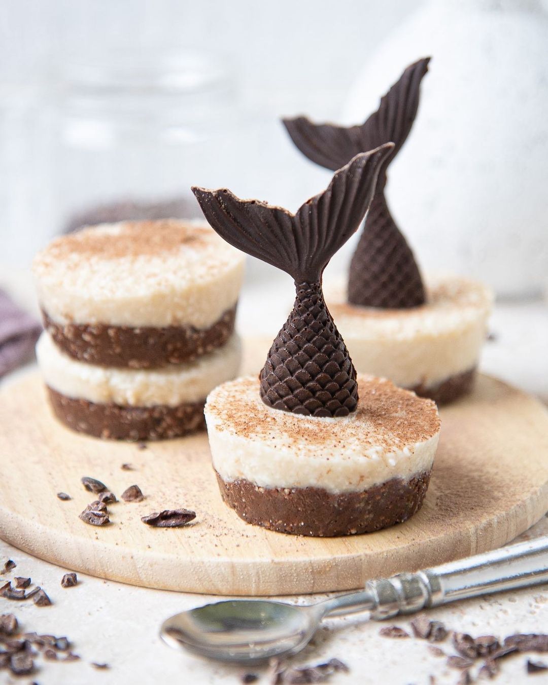 No-Bake Mini Vegan Bounty Coconut Cakes