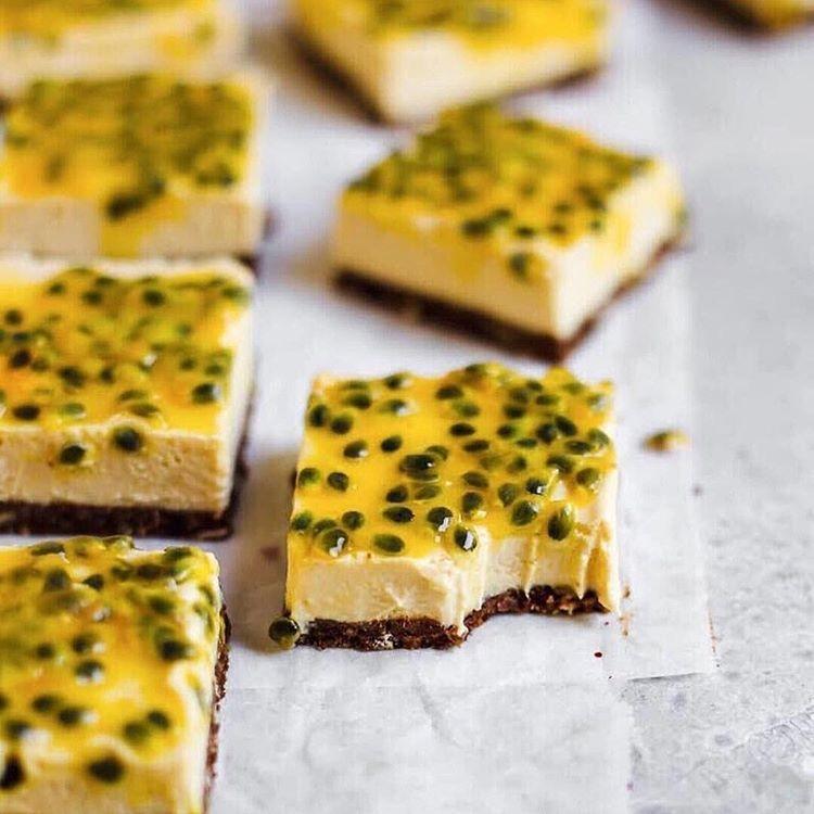 Raw Tropical Passion Fruit Slice
