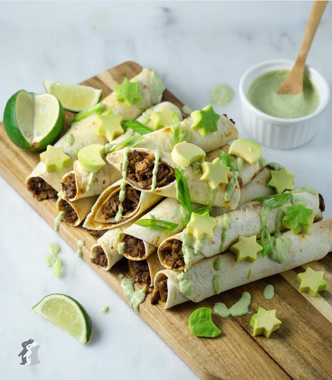 Lentil and Mushroom Taquitos