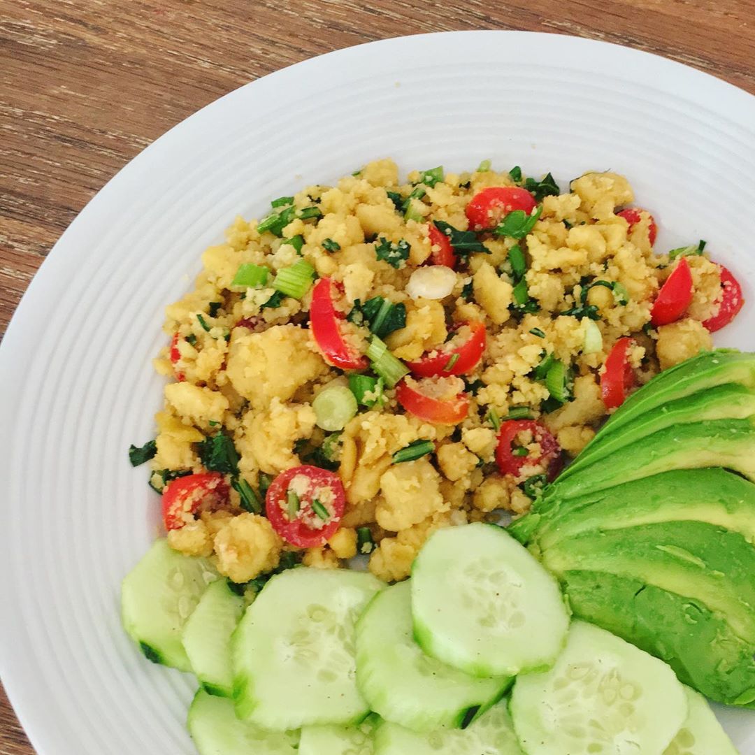 Quick and Easy Chickpea Scramble Meal