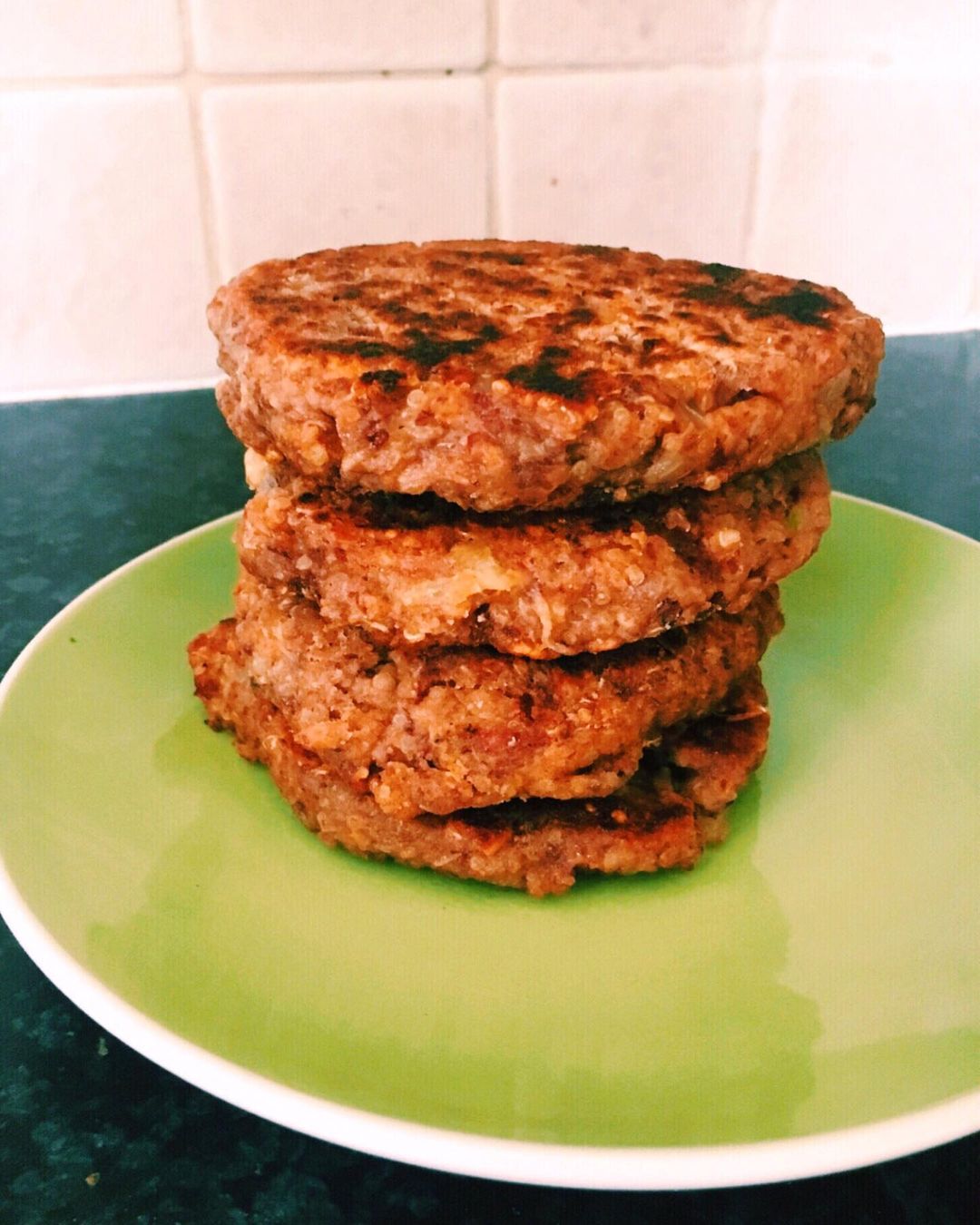 Homemade Red Kidney and Quinoa Burgers