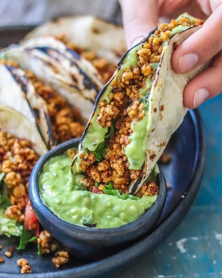 Vegan Spicy Mexican Tempeh Tacos