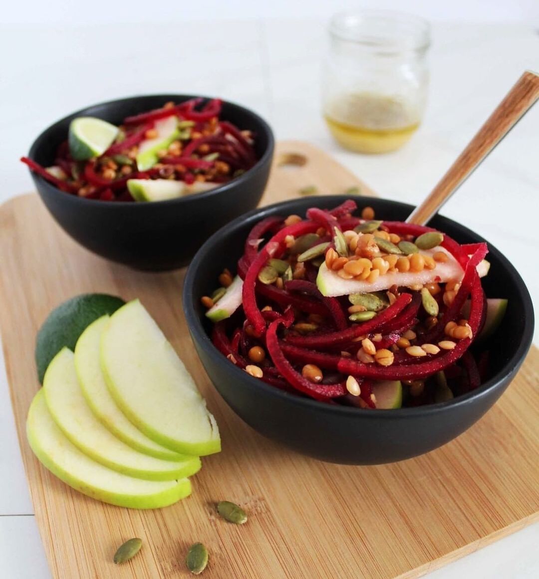 Spiralized Beet Salad