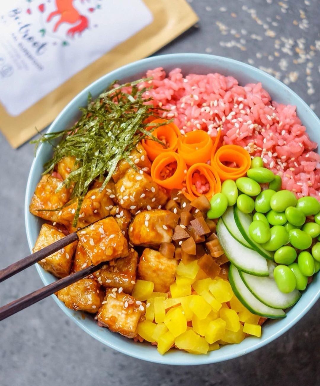 Pink Sushi Rice