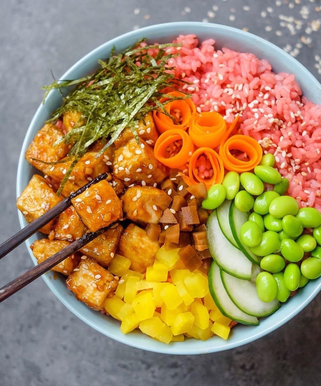 Pink Sushi Rice