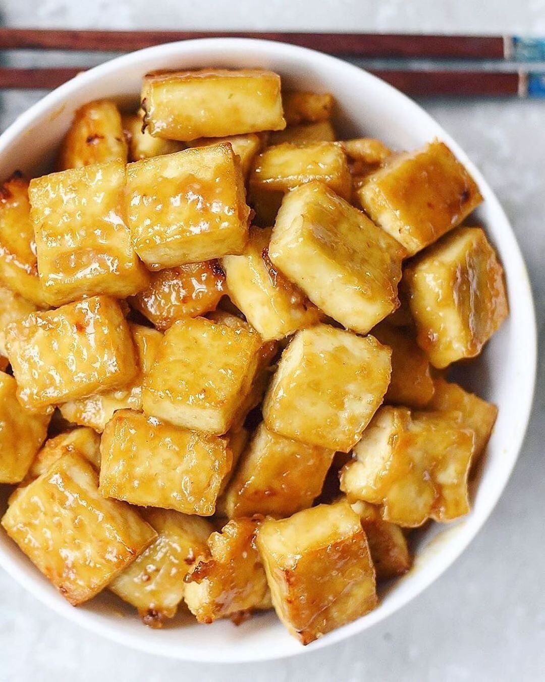 Miso Glazed Baked Tofu