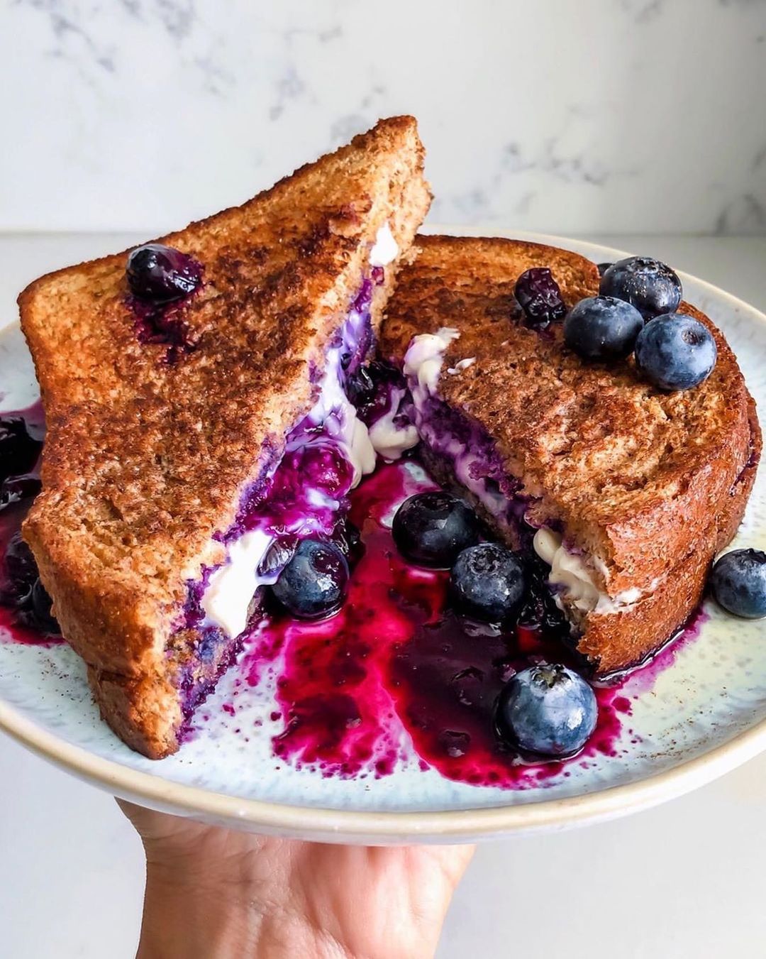 Blueberry Cheesecake French Toast Sandwich