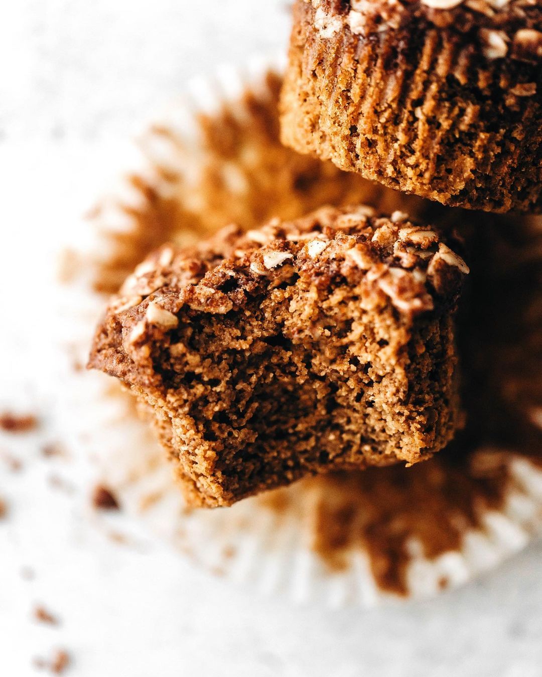 Fluffy Pumpkin Spice Muffins with Collagen Streusel