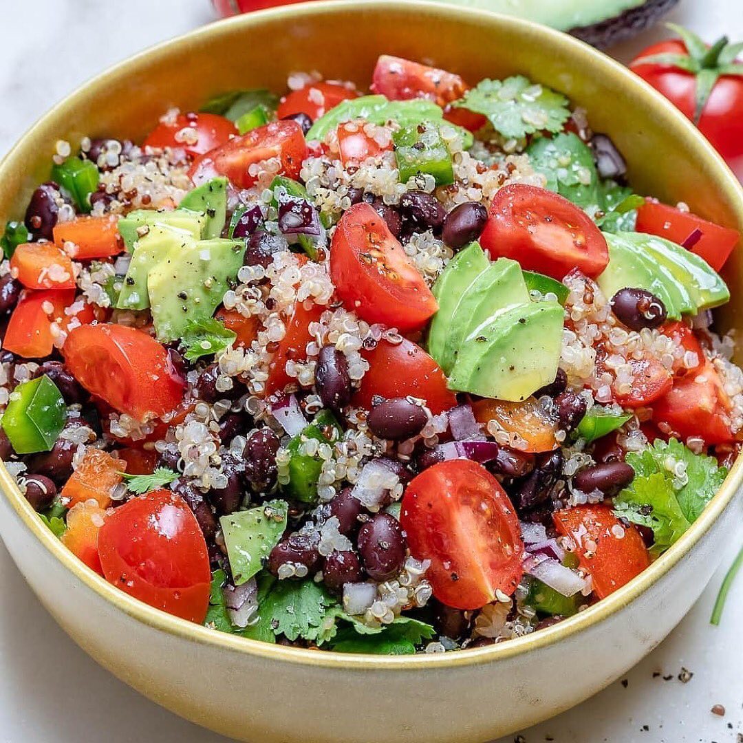 Black Bean Quinoa Chopped Salad