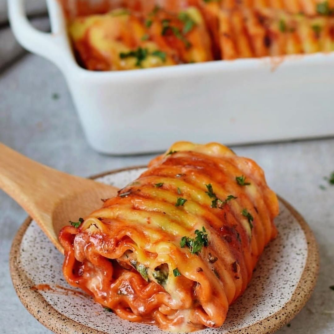 Vegan Lasagna Roll Ups