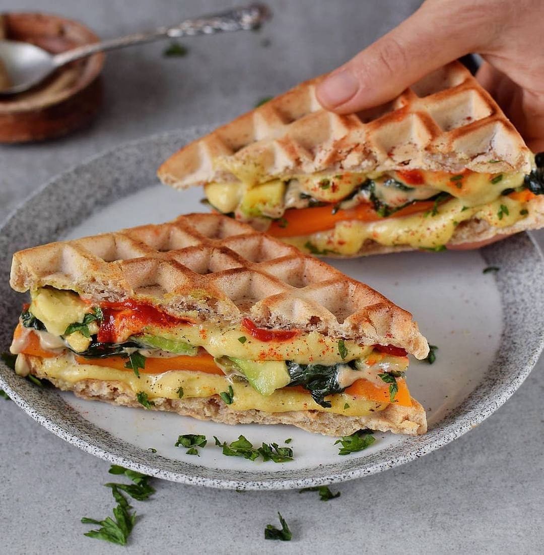 Vegan Grilled Vegetable Cheese Sandwich