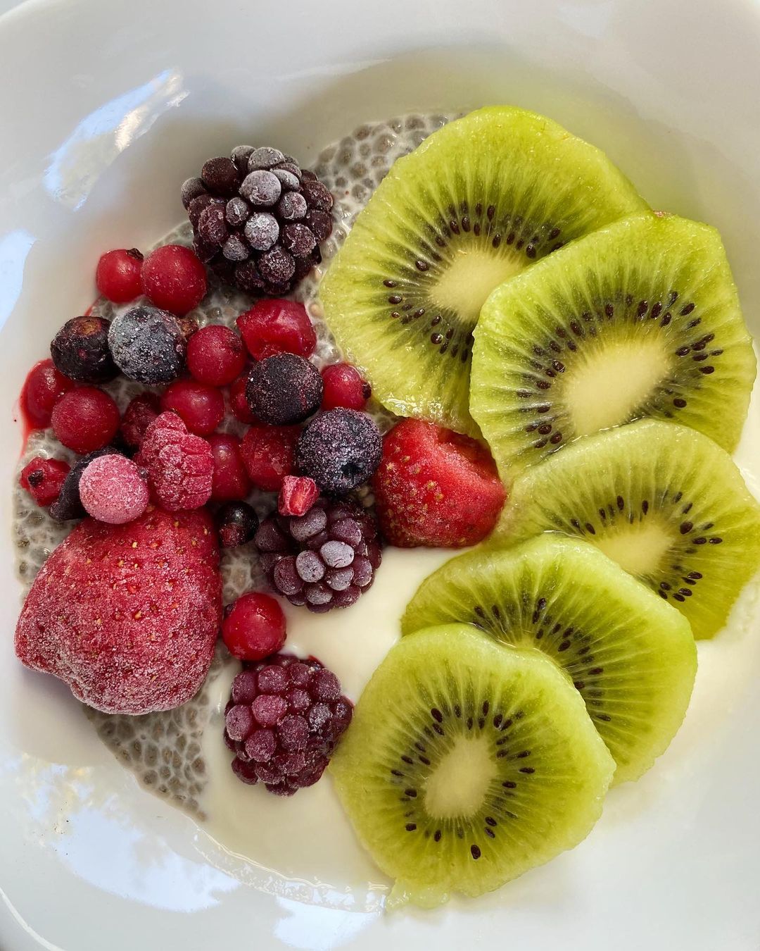 Chia Seed Yogurt Bowl with Mixed Berries