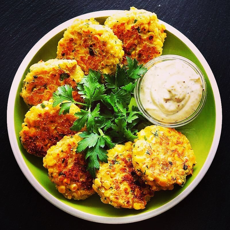 Vegan Corn Fritters