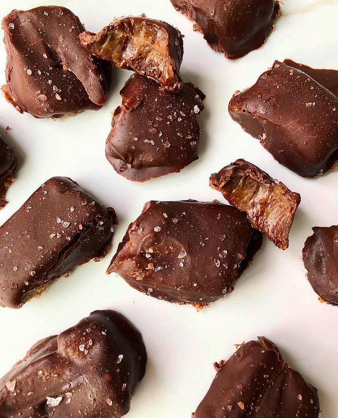Paleo Salted Caramel Almond Butter Bites