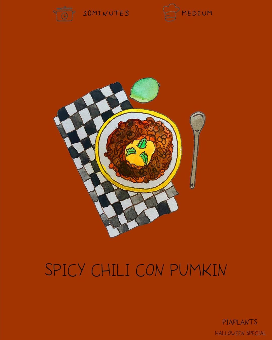 Spicy chili con pumkin