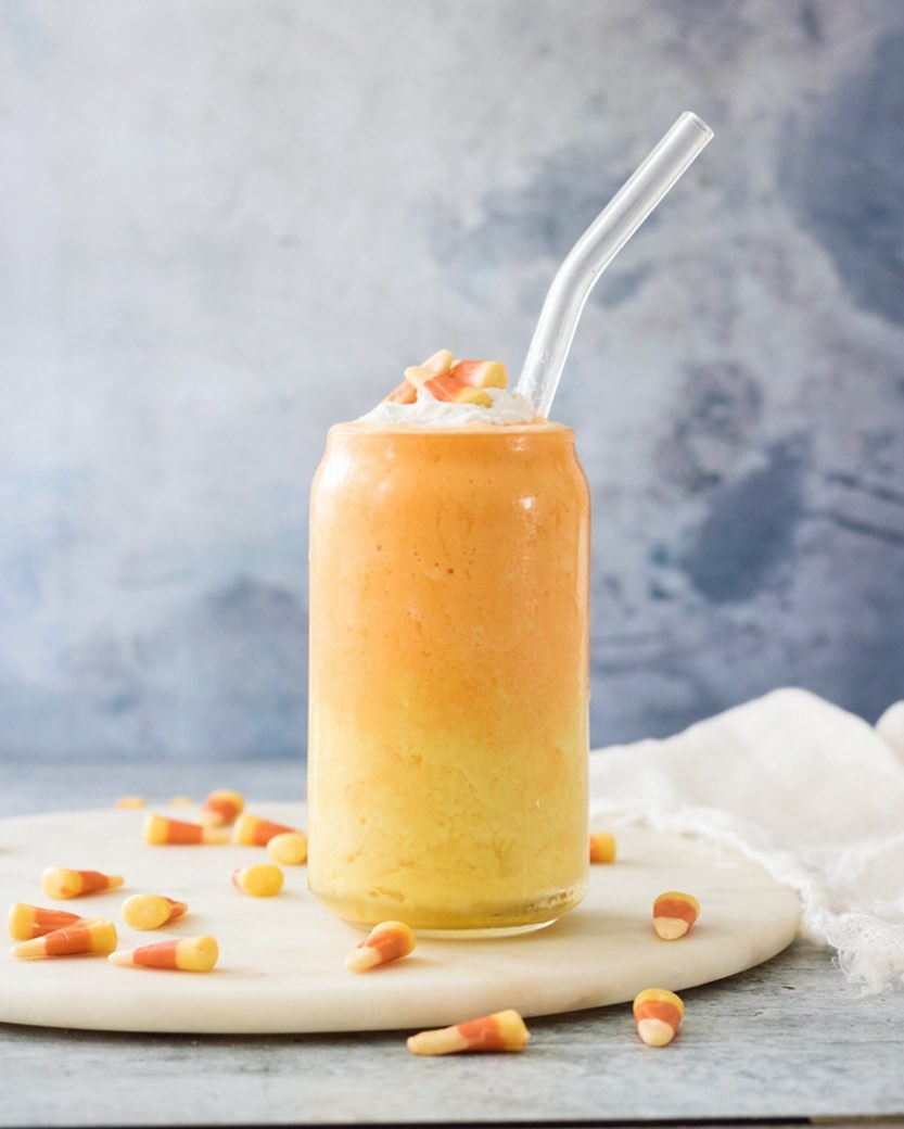 Healthy Dye-Free Candy Corn Smoothie