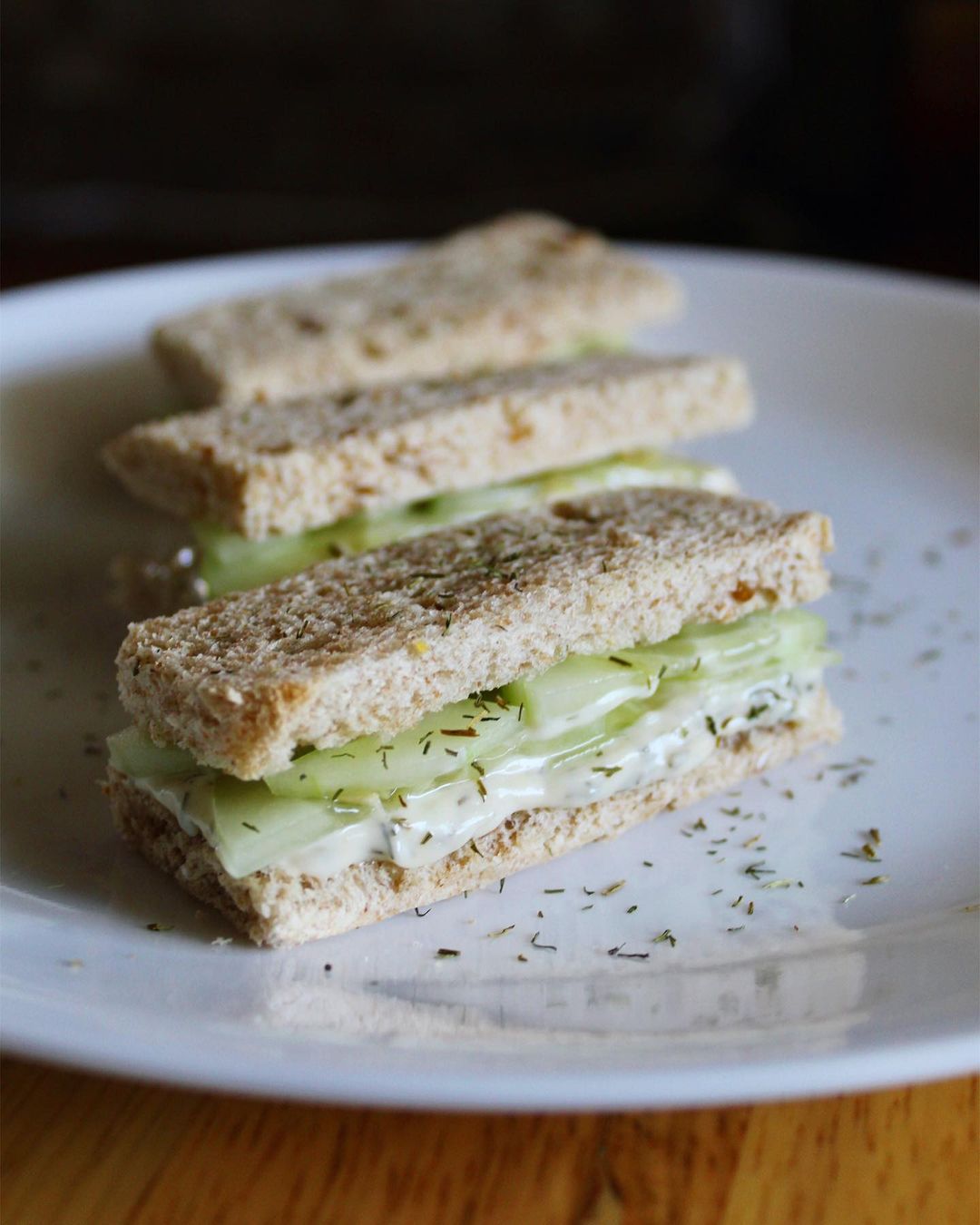 Vegan Lemon and Dill Cucumber Tea Sandwiches