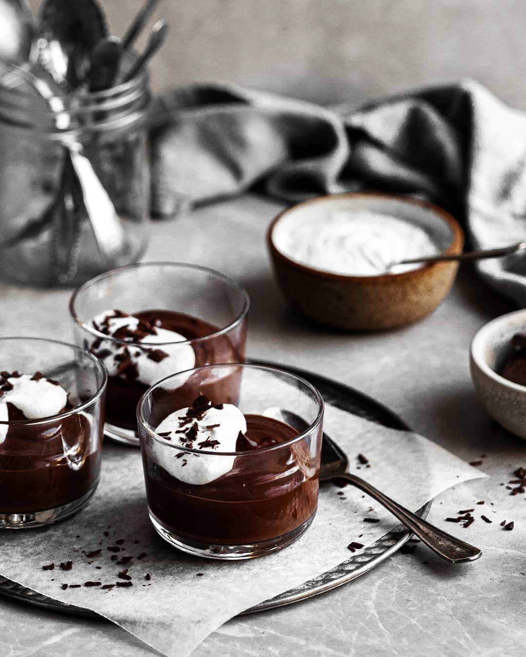Vegan Dark Chocolate Pots De Crème