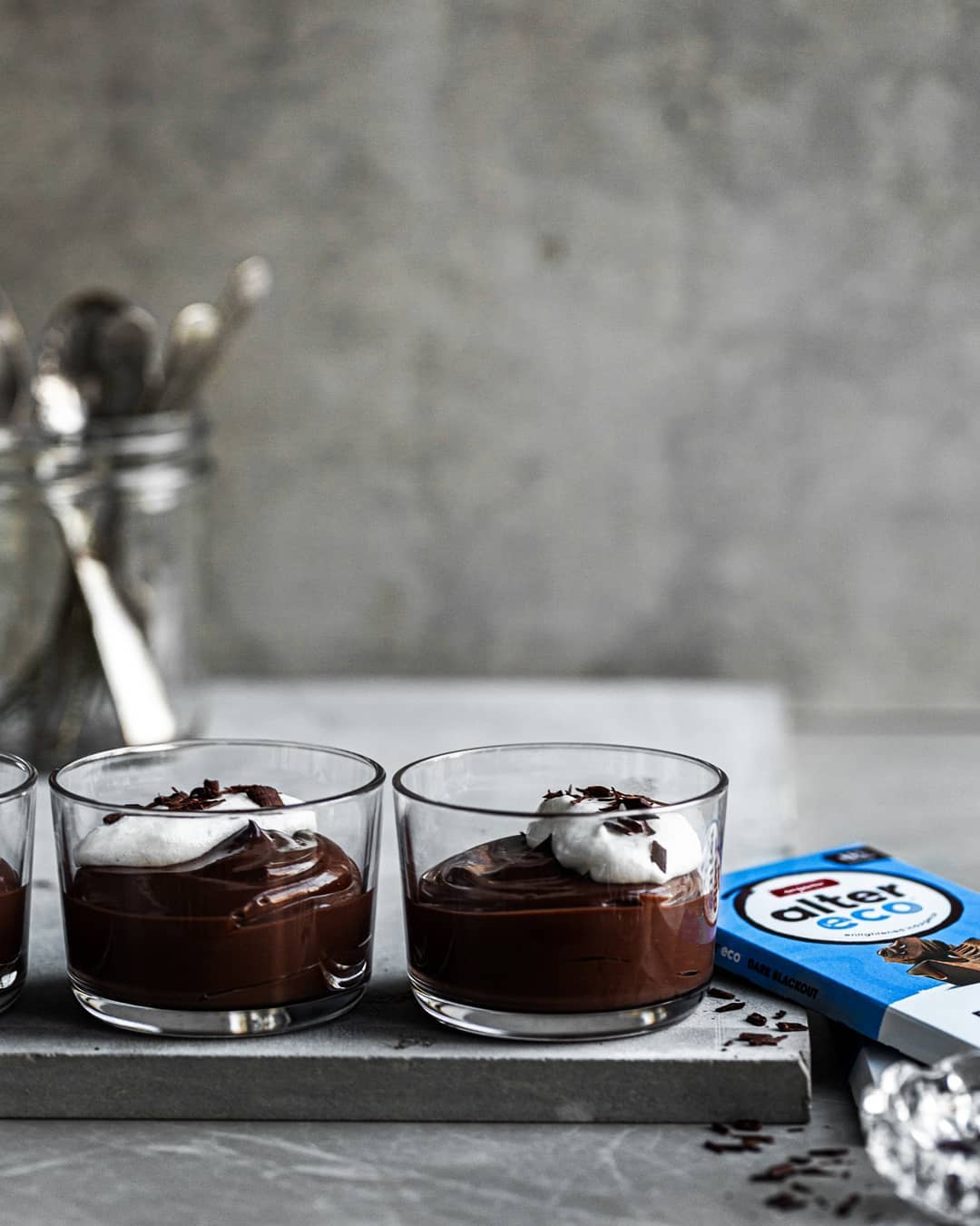 Vegan Dark Chocolate Pots de Creme
