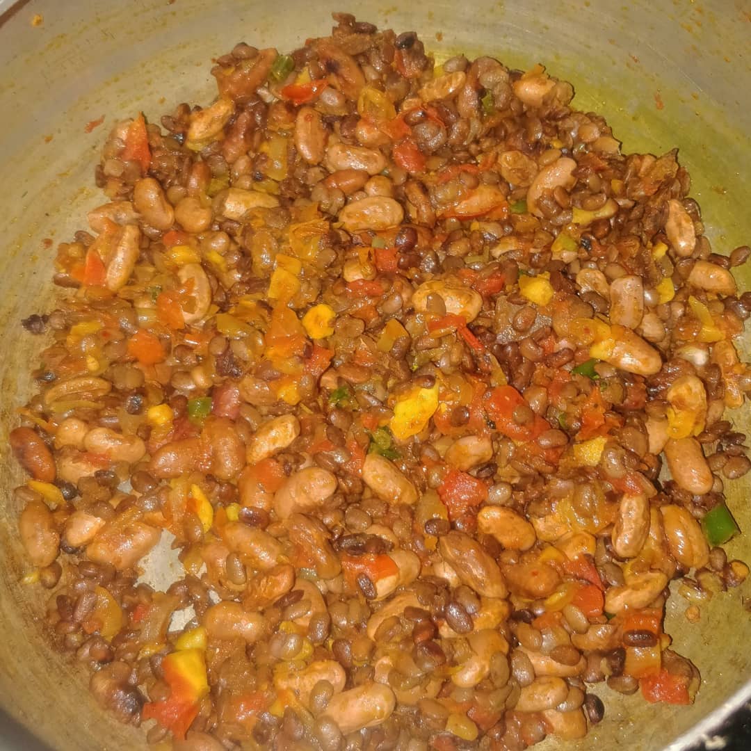 Rajma and Gahat Ki Daal + Steamed Rice + Green Mint Chutney