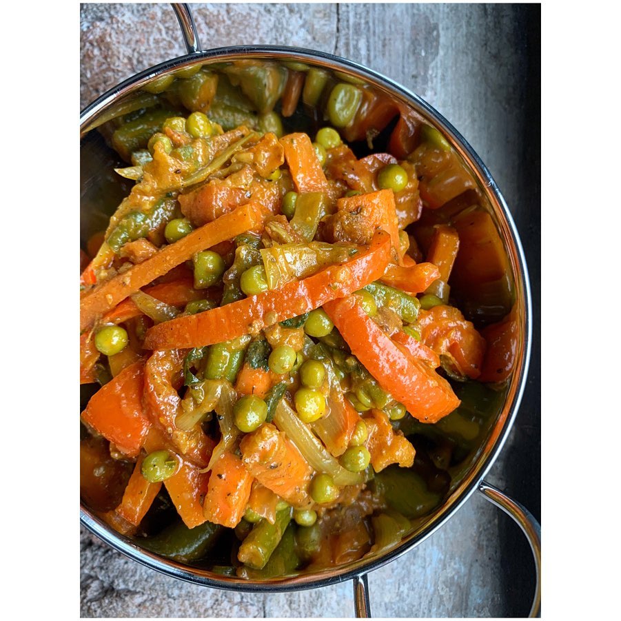 Homecooked Curry in the Form of Vegetable Jalfrezi