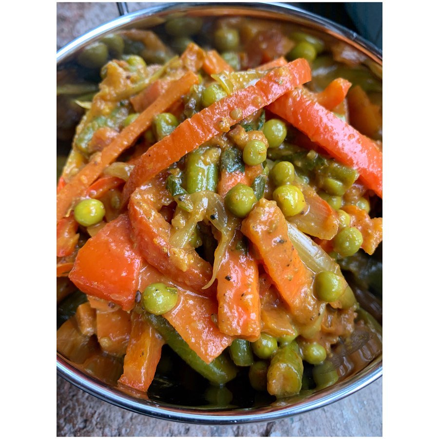 Homecooked Curry in the Form of Vegetable Jalfrezi