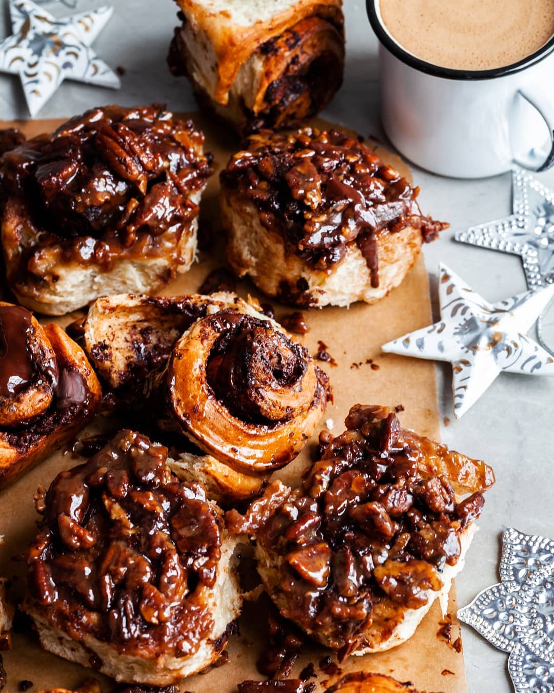 Vegan Salted Chocolate Sticky Buns