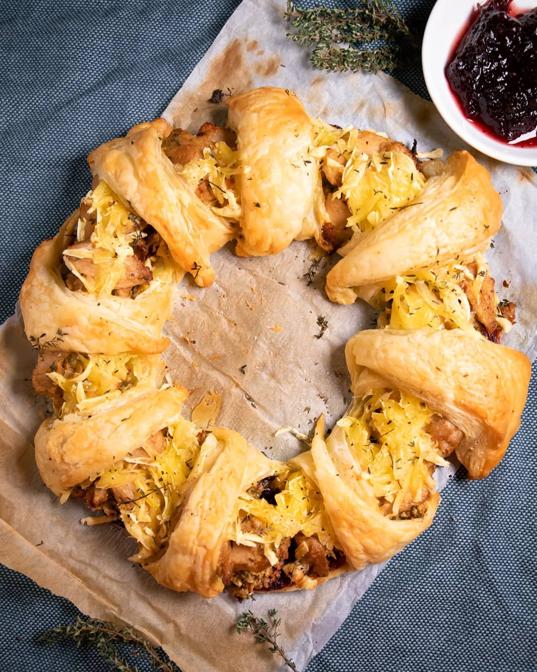 Vegan Christmas Turkey Wreath