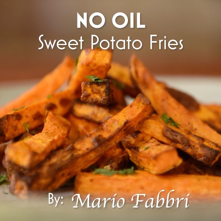 No Oil Sweet Potato Fries