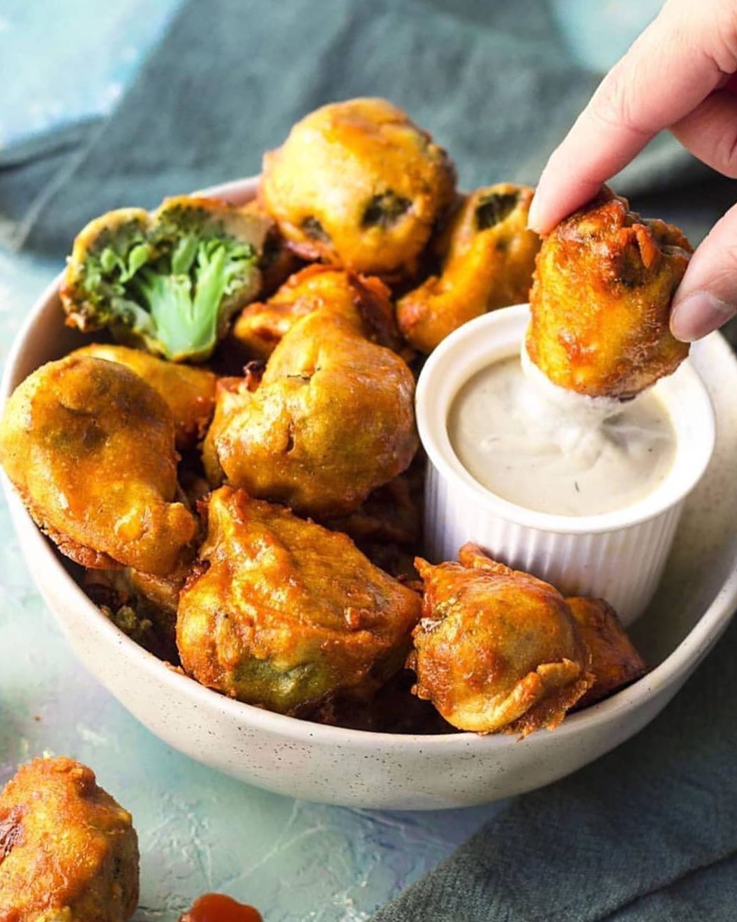 Baked Buffalo Broccoli Wings