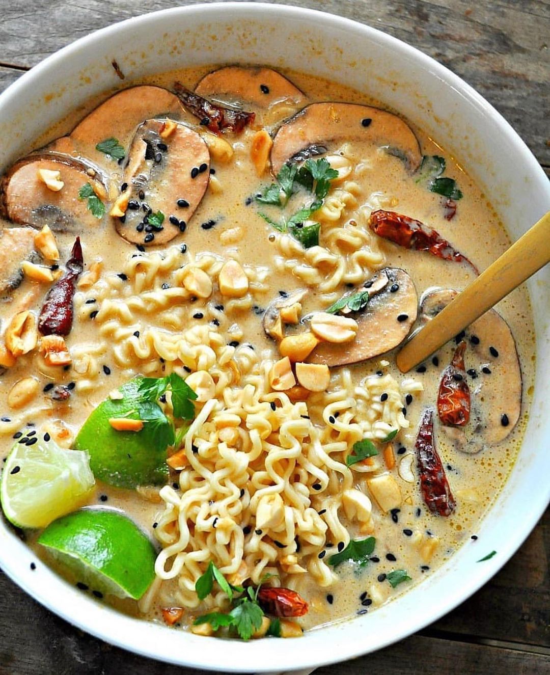 Vegan Spicy Thai Peanut Ramen