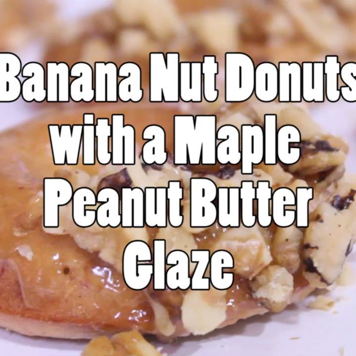 Banana Nut Donuts with Glaze