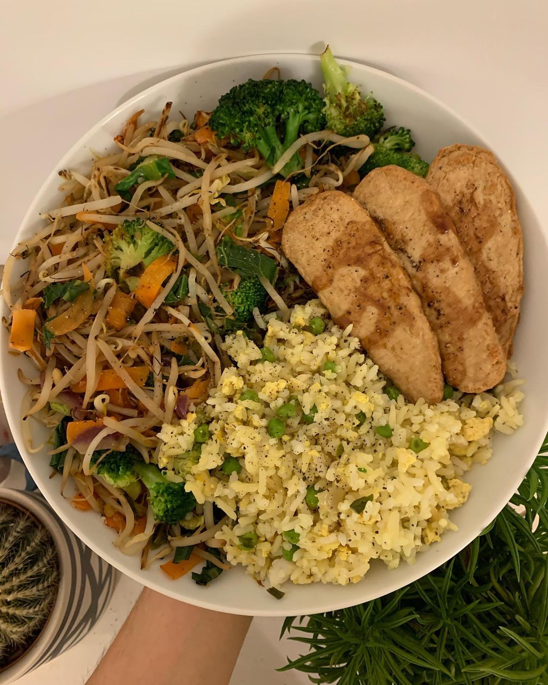 Vegan Egg Fried Rice + Amai Chickn Stir Fry