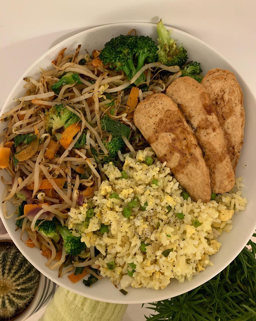Vegan Egg Fried Rice + Amai Chickn Stir Fry