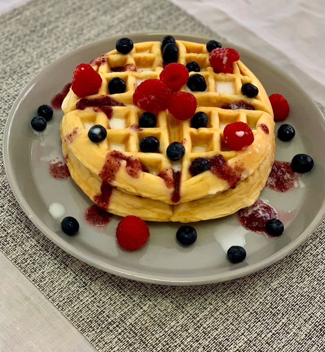 Chickpea Flour and Soya Milk Waffles