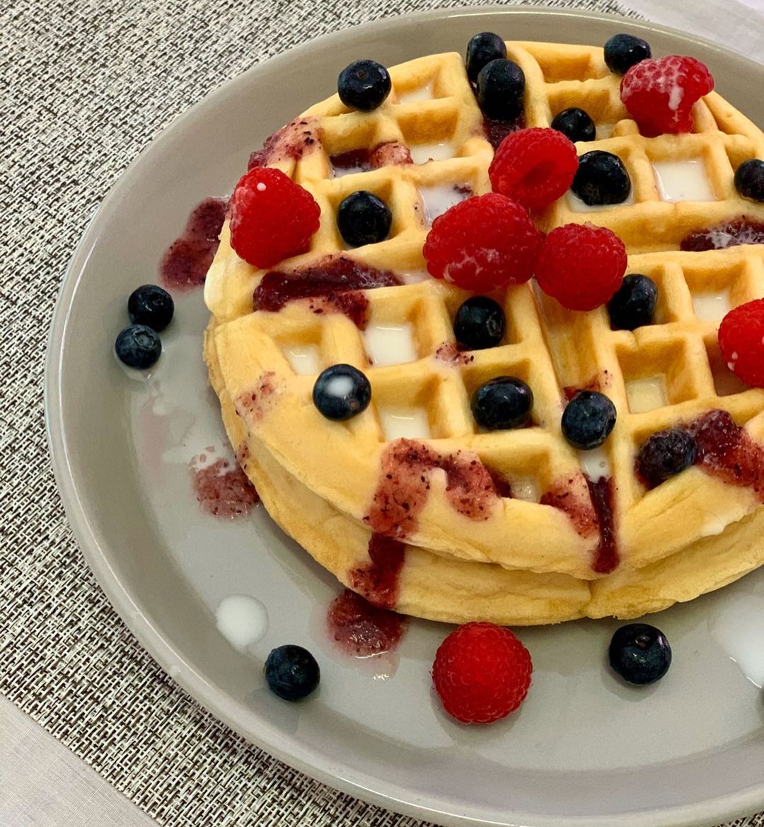 Chickpea Flour and Soya Milk Waffles