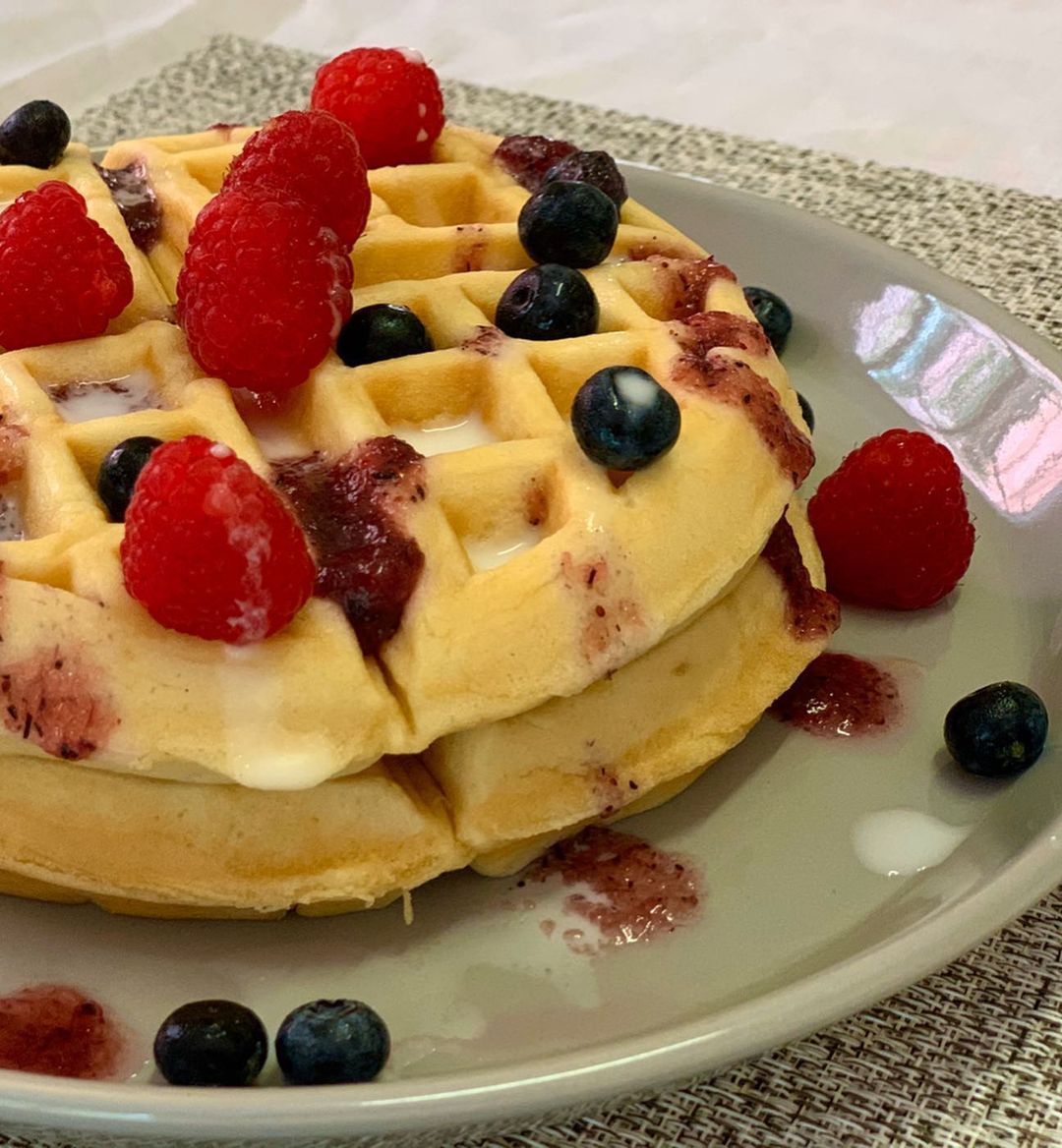 Chickpea Flour and Soya Milk Waffles