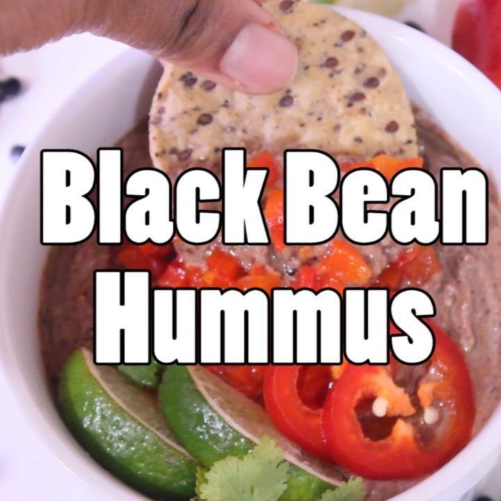 Easy Black Bean Hummus with Avocado Oil