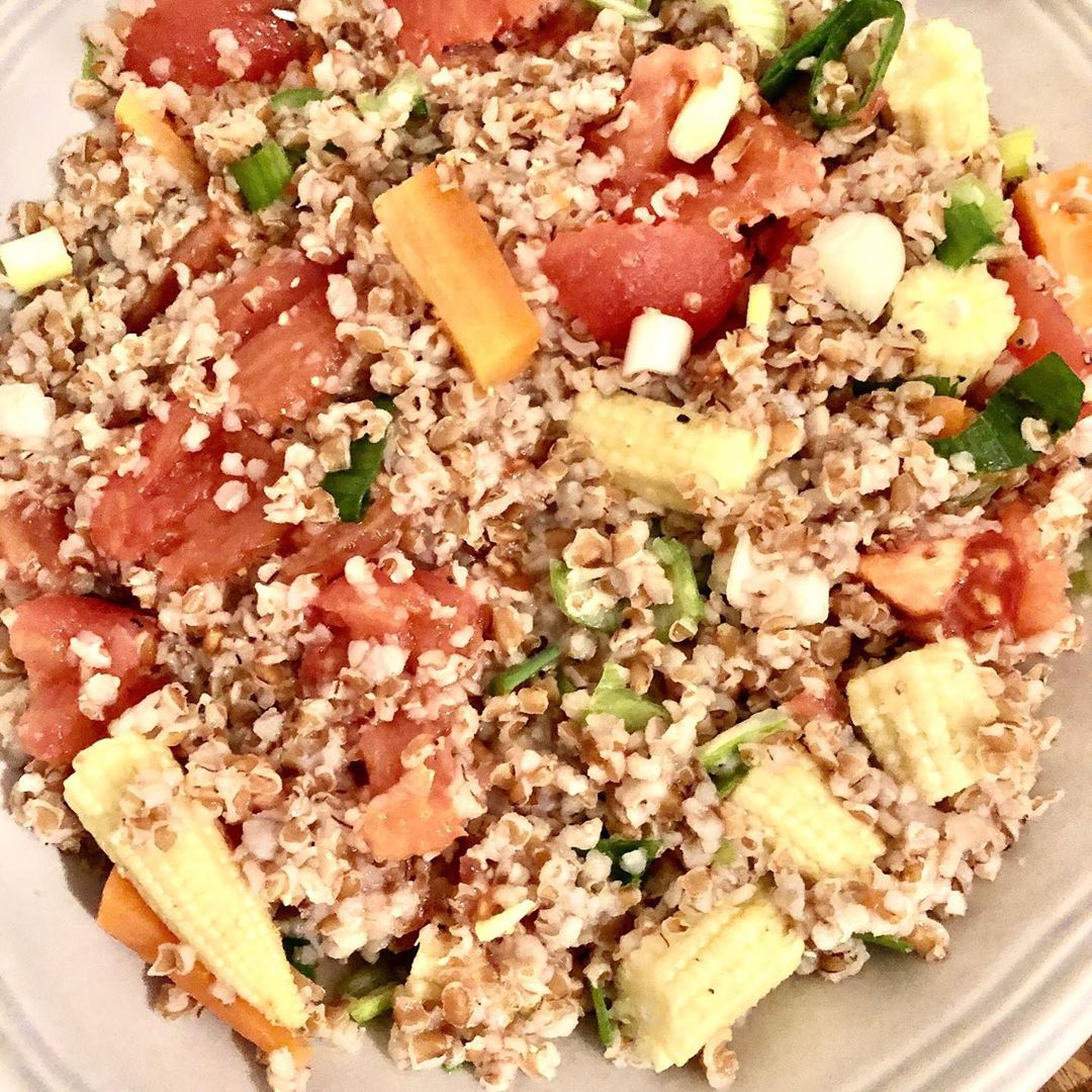 Bulgur Wheat Salad with Minty Lemon Dressing