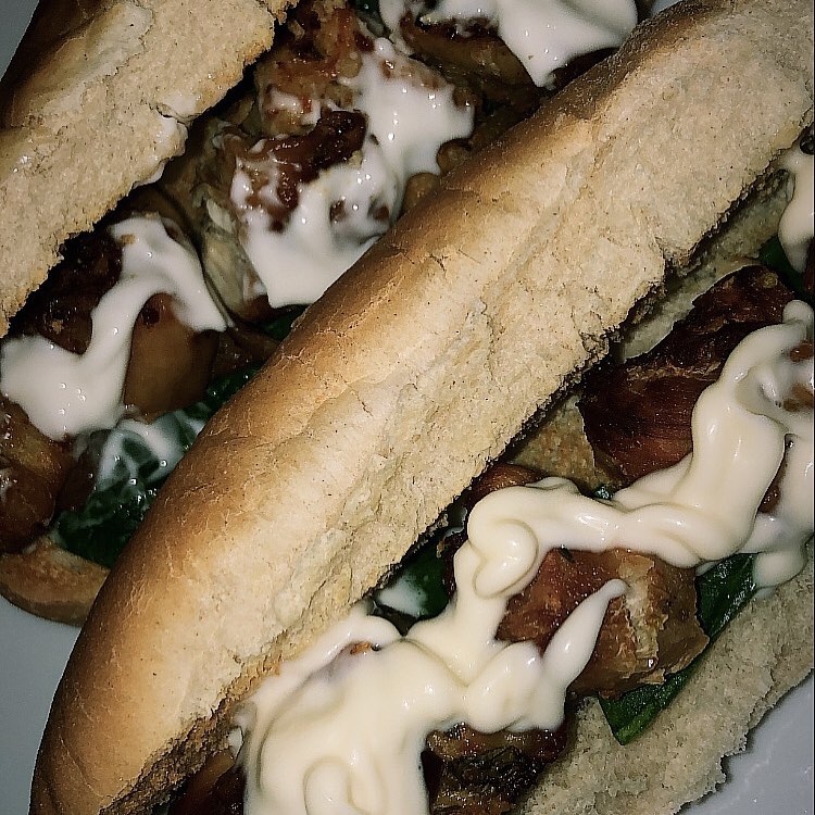 Vegan Chicken Spiedie with Marinade and Buns