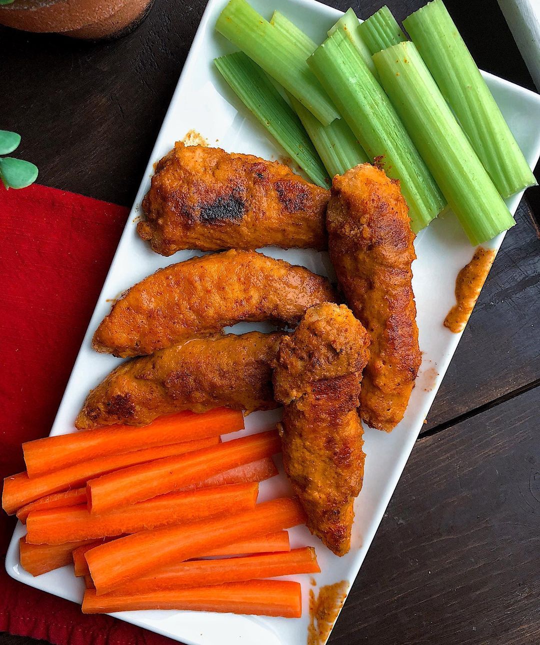 Paleo Buffalo Baked Chicken Tenders