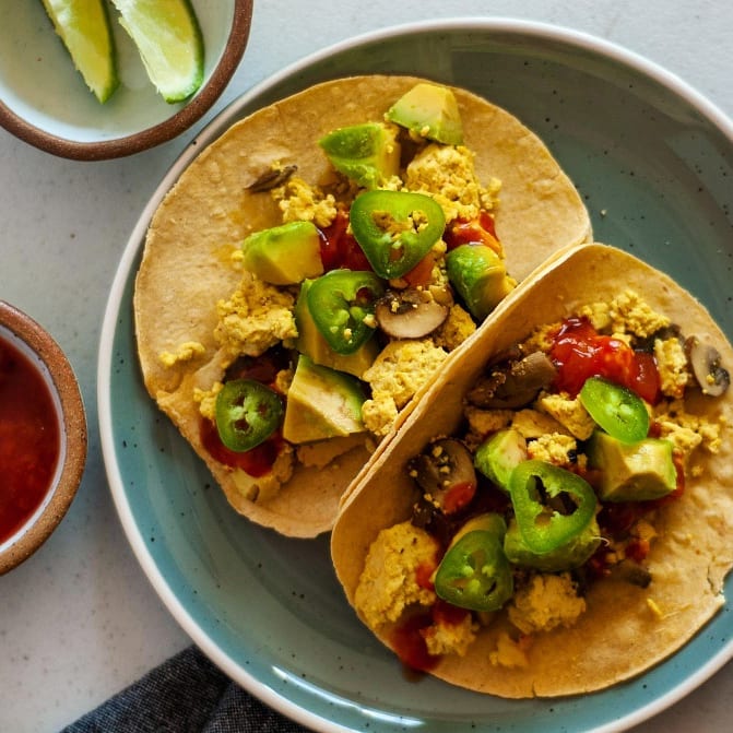 Tofu Scramble Breakfast Tacos