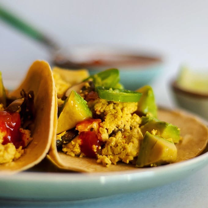 Tofu Scramble Breakfast Tacos