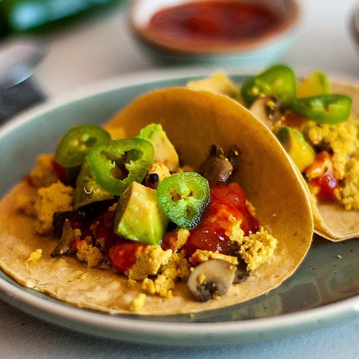 Tofu Scramble Breakfast Tacos