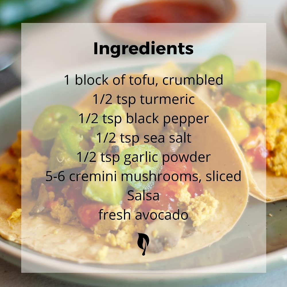 Tofu Scramble Breakfast Tacos