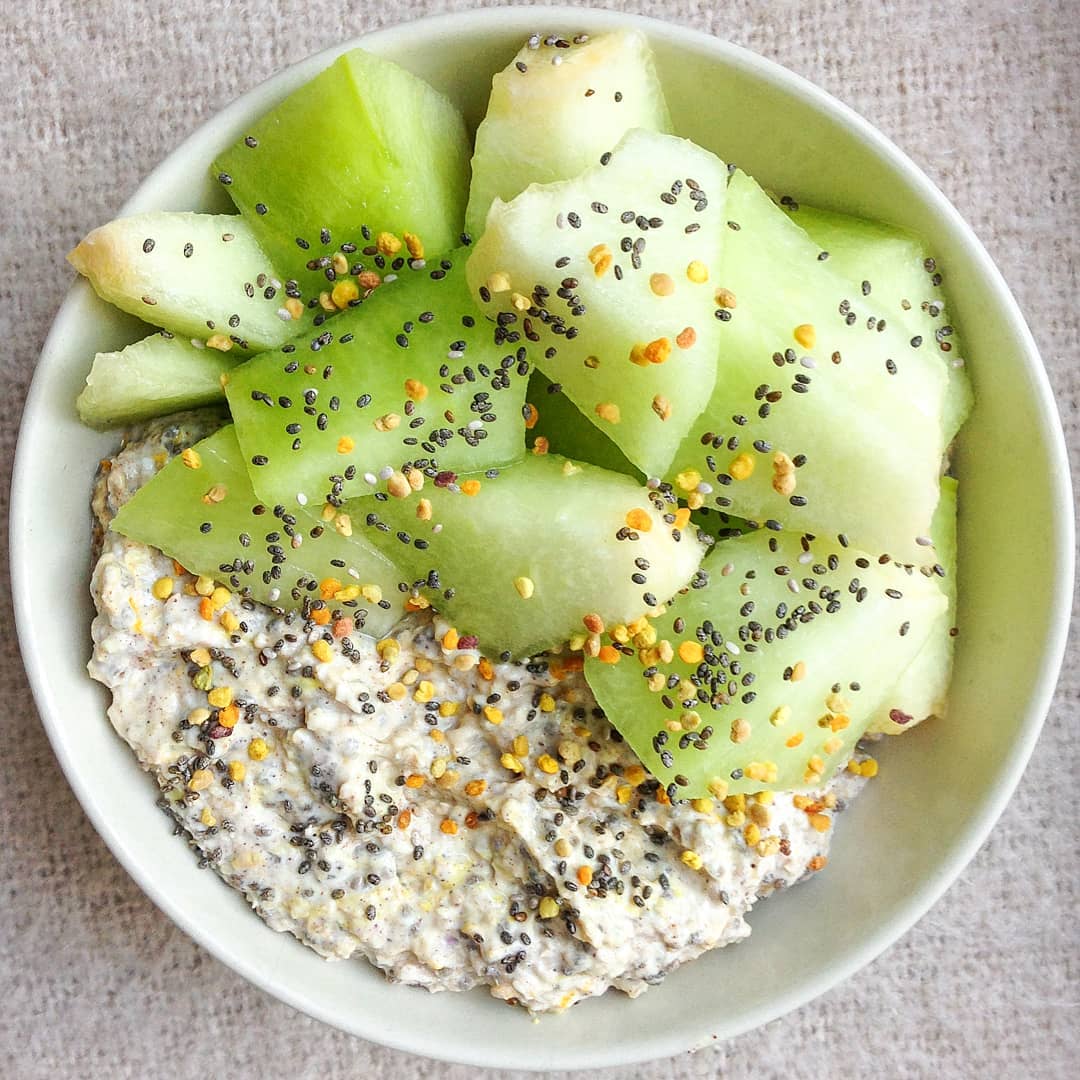 Honeydew Melon Overnight Oats