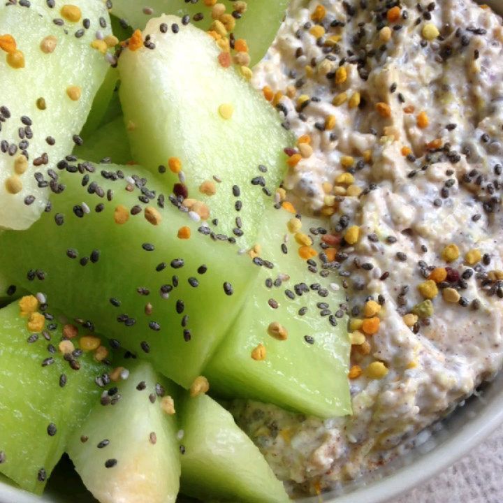 Honeydew Melon Overnight Oats