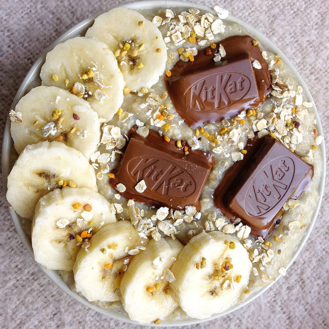 Kit Kat & Banana Oatmeal