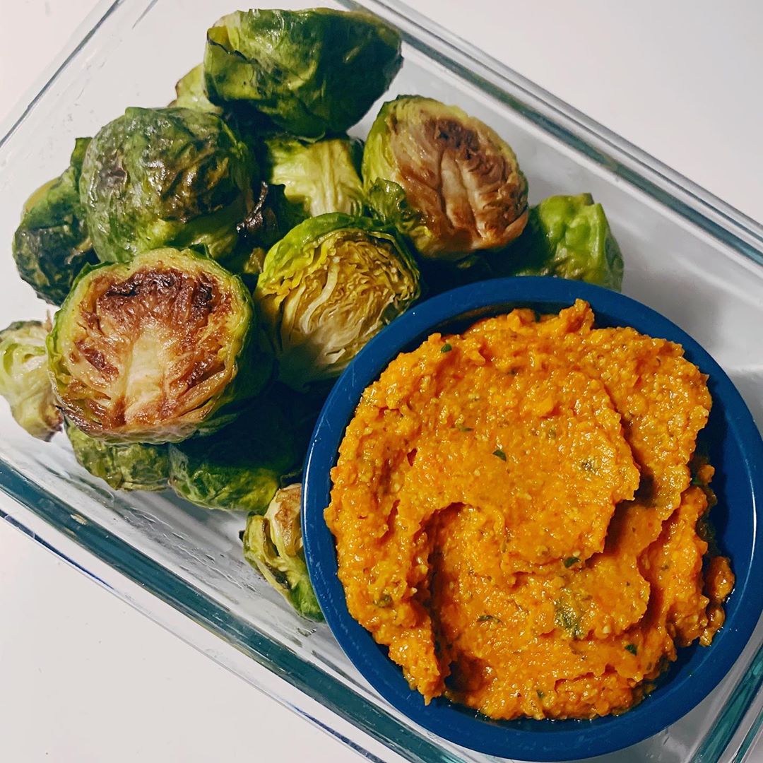 Roasted Carrot & Sweet Pepper Romesco Dip